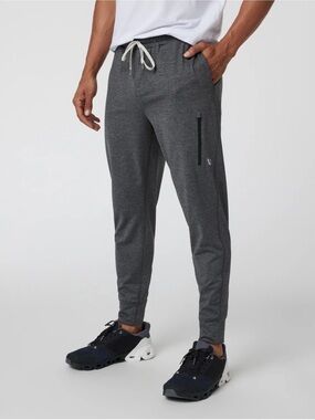 Vuori Sunday Performance Men's Gray Active Jogger Pants Size Small